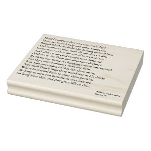 Carimbo De Borracha Devo comparar a um dia de verão?