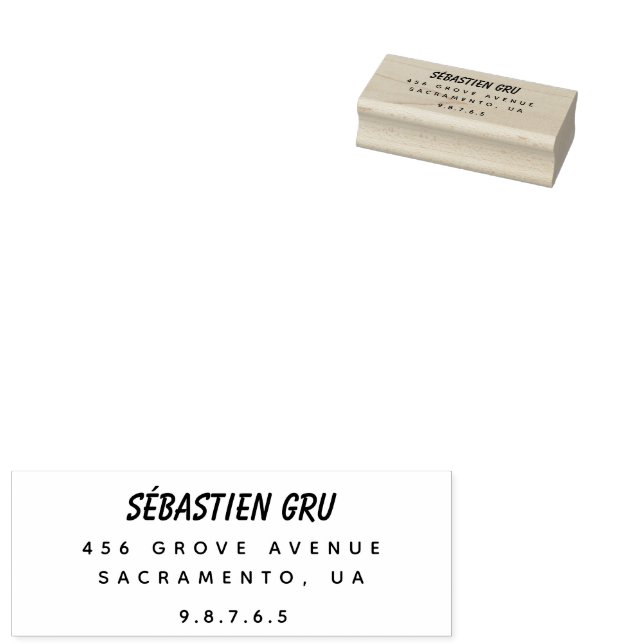 Carimbo De Borracha Devolução de Endereço Casamento (Carimbado)