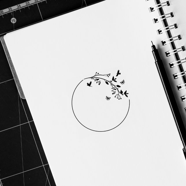 Carimbo De Borracha Diário natural bonito (Criador carregado)