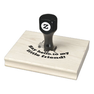 Carimbo De Borracha Diga "Olá" para o meu Forklevantador