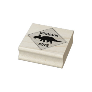 Carimbo De Borracha Dinossauro Xing