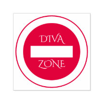 Carimbo de borracha "Diva Zone"