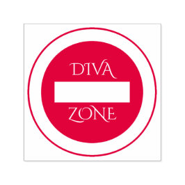 Carimbo de borracha "Diva Zone"