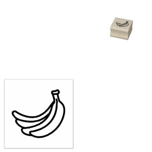 Carimbo De Borracha Dívidas Favoritas de Banana Retro Engraçadas Perso