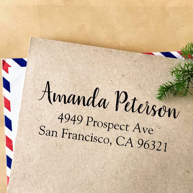 Carimbo de Borracha do Endereço de Retorno do solt (Criador carregado)