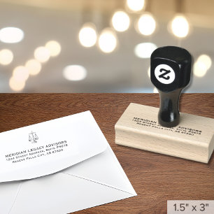 Carimbo de Borracha do Logotipo em Escala Legal