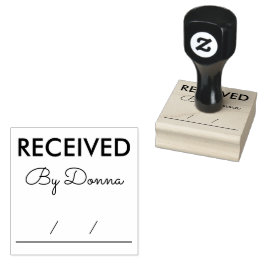 Carimbo de Borracha do Office de Nome Personalizad