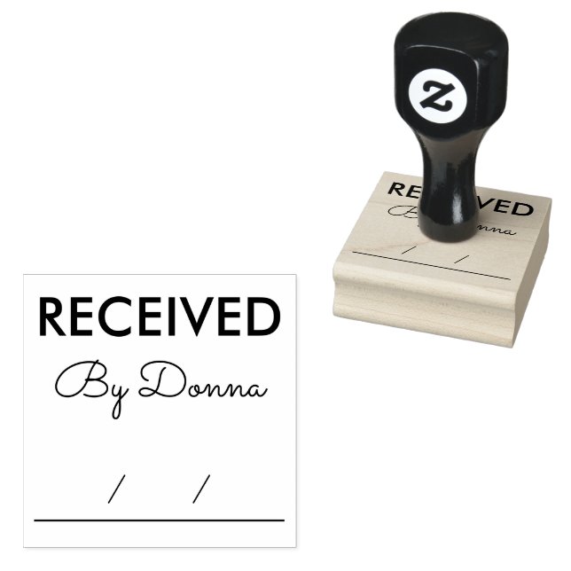 Carimbo de Borracha do Office de Nome Personalizad (Carimbado)