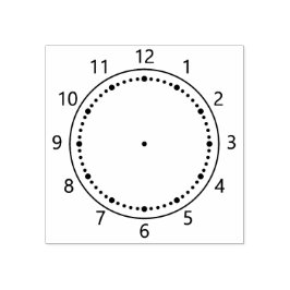 Carimbo de Borracha do Relógio de Aprendizado de T