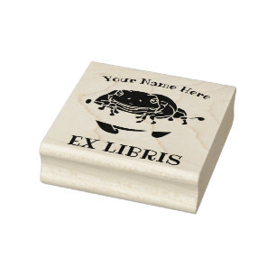 Carimbo de Borracha do Sapo Ex Libris