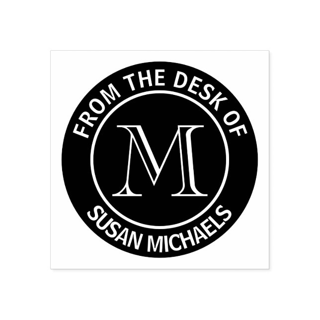 Carimbo de borracha do selo monograma (Impressão)