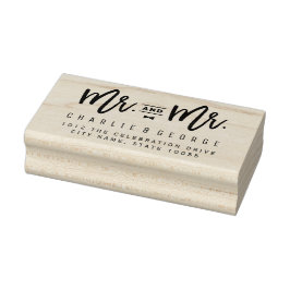 Carimbo de Borracha do Sr. e do Sr. Arco Tie Scrip