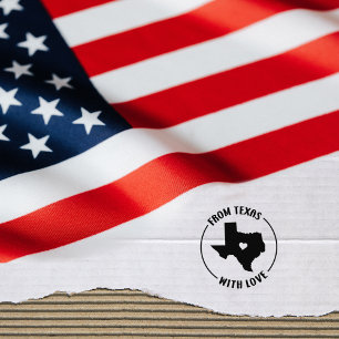 Carimbo De Borracha Do Texas com amor, Small Business,