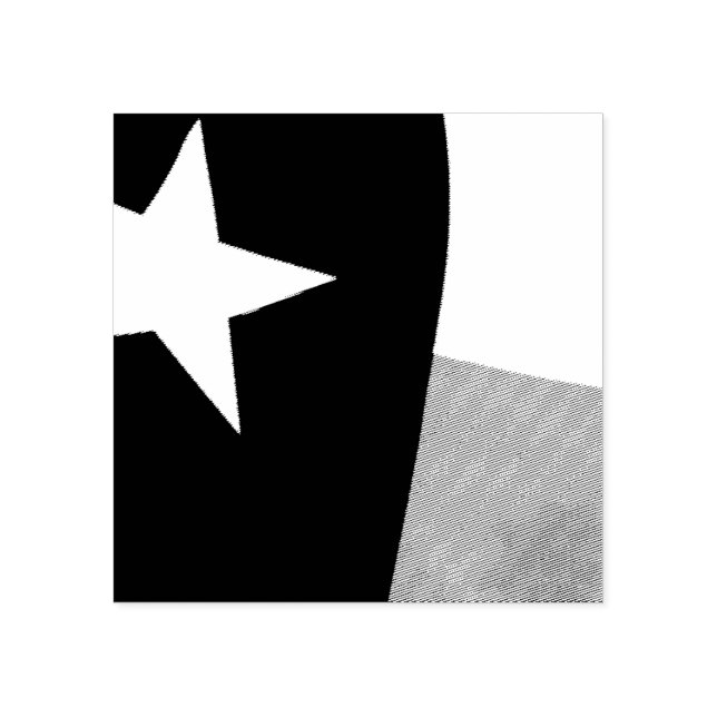 Carimbo de borracha do Texas Flag (Impressão)