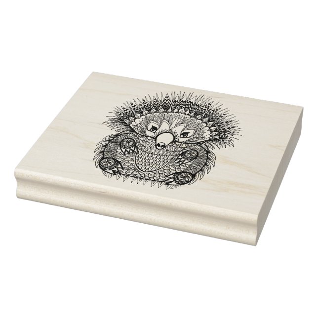 Carimbo De Borracha Dodle Echidna Desenhado à Mão (Carimbo)