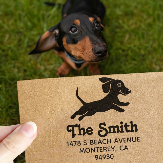 Carimbo De Borracha Dono de Dachshund Wiener Dog Devolver (Criador carregado)
