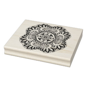 Carimbo De Borracha Doodle bonito do quadrado de Deco