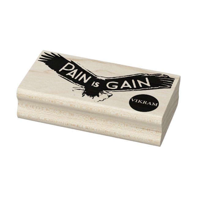 Carimbo De Borracha Dor é ganho (Carimbo)