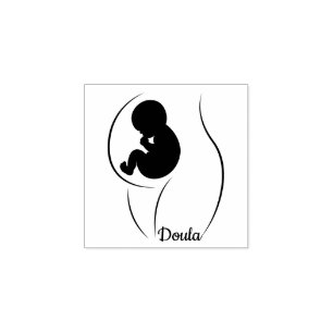 Carimbo De Borracha Doula Grávida