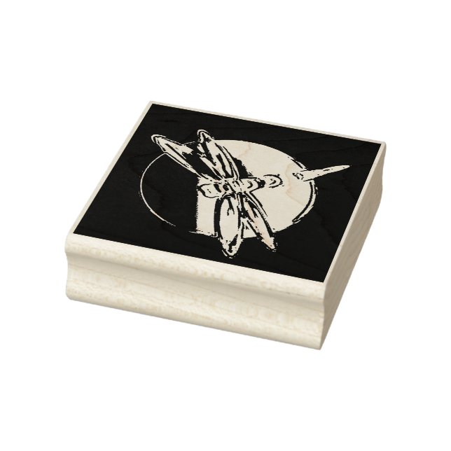 Carimbo De Borracha Dragonfly - Símbolo Bolsa de Borracha (Carimbo)