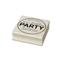 É um endereço de devolução de Festa de aniversário