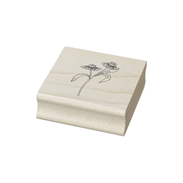 Carimbo De Borracha Echinacea Rubber Stamp (Carimbo)