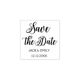 Carimbo De Borracha Economias elegantes do casamento do roteiro a data