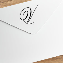 Carimbo De Borracha Editar Design para Alterar o Monograma do Rico V