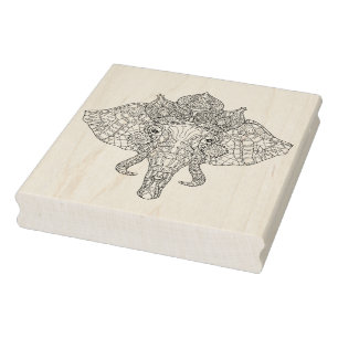 Carimbo De Borracha Elefante Zendoodle principal