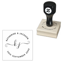 Elegante Casal Script inicial Salve a data