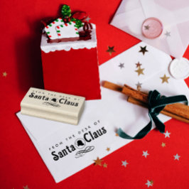 Carimbo De Borracha Elegante Fofo Da Mesa De Papai Noel
