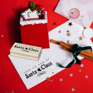 Carimbo De Borracha Elegante Fofo Da Mesa De Papai Noel