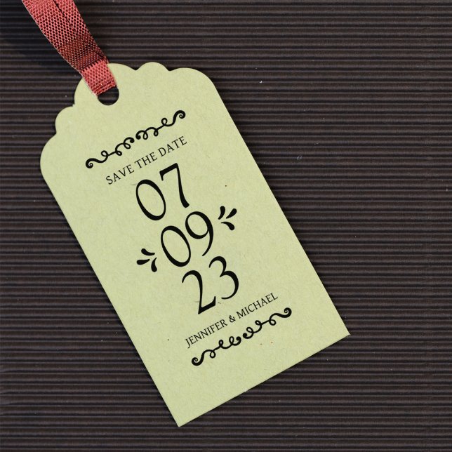 Carimbo De Borracha Elegante Salve a Data Casamento (Criador carregado)