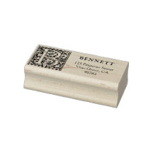 Elegante Vintage Floral - Letra B Monograma