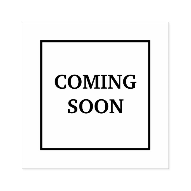 Carimbo De Borracha Em breve (Impressão)