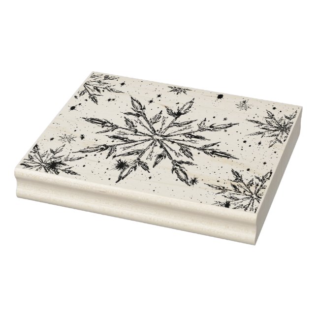 Carimbo de borracha em flocos de neve (Carimbo)