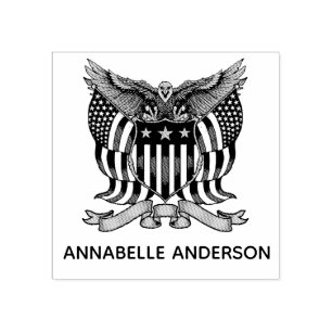 Carimbo De Borracha Emblema da Águia Americana