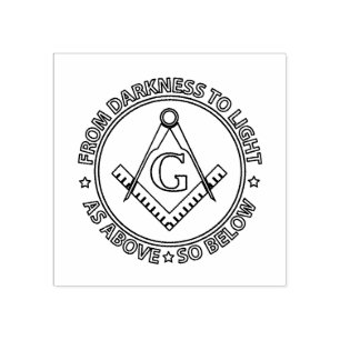 Carimbo De Borracha emblema da Maçonaria