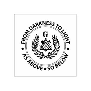 Carimbo De Borracha Emblema de Freemasonry