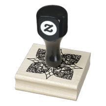 Emblema de Mandala Preta Trevo