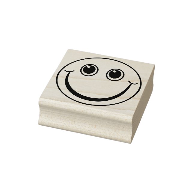 Carimbo De Borracha Emoji Face Sorridente (Carimbo)