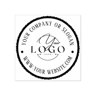 CARIMBO DE BORRACHA EMPRESA ELEGANTE E MODERNA ROUND BORDER LOGO BUSIN