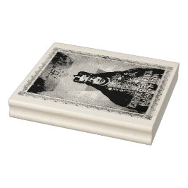 Carimbo De Borracha Empress Menen Jah Rastafari Wood Art Stamp