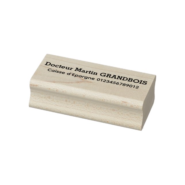 Carimbo De Borracha Encaissement de chèque (Carimbo)