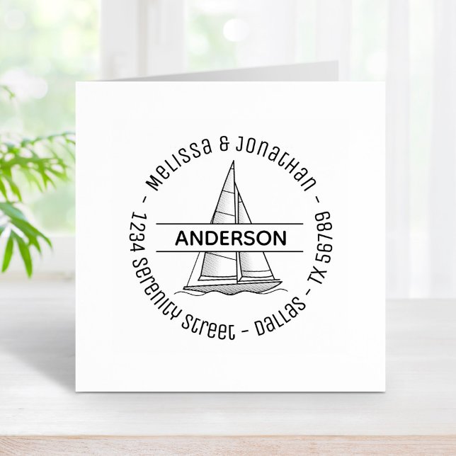 Carimbo De Borracha Endereço 2 do Arco-Marinho Náutico (Criador carregado)