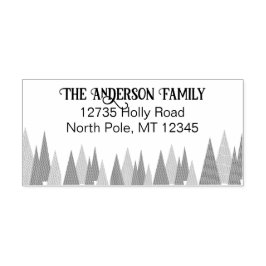 Carimbo De Borracha Endereço da Árvore de Natal