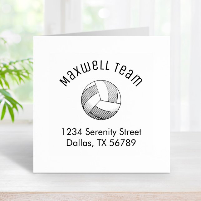 Carimbo De Borracha Endereço da Família de Voleibol Ball Arch (Criador carregado)