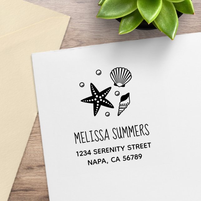 Carimbo De Borracha Endereço das Pérolas de Estaleiro de Caça Náutica (Criador carregado)