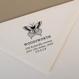 Carimbo De Borracha Endereço de Devolução Clássico do Estilo de Vintag