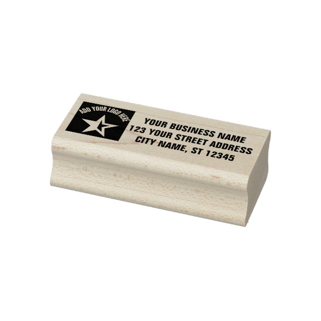 Carimbo De Borracha Endereço de devolução comercial | Logotipo persona (Carimbo)